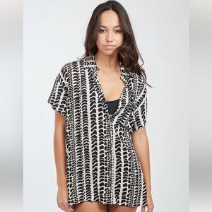 Benoa Swim Aloha shirt dress, Hebrew Cone, sz small